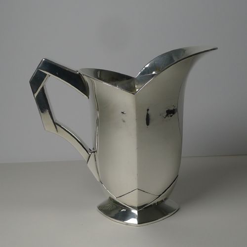 SUE ET MARE FOR ORFVRERIE GALLIA MAISON CHRISTOFLE ART DECO JUG C1925 - ADDITIONAL PHOTO 4