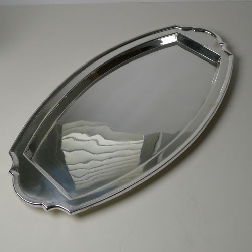 Art Deco Silver Plated Cocktail Tray by Barker Brothers C.1930