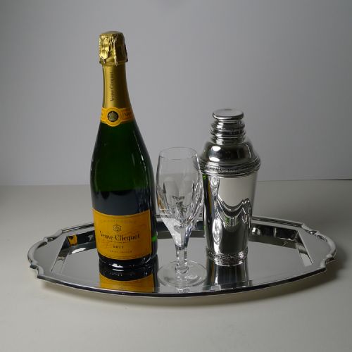 fig 1. Art Deco Silver Plated Cocktail Tray by Barker Brothers c.1930