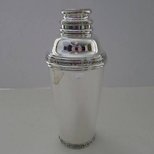 Rare Art Deco Cocktail Shaker - Celtic Decoration C.1930