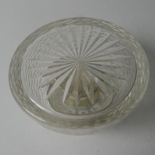 fig 1. Asprey, London - Antique Cut Glass & Silver Match Striker