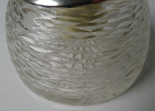fig 2. Asprey, London - Antique Cut Glass & Silver Match Striker