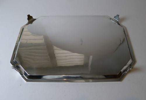 QUALITY SILVER PLATED COCKTAIL DRINKS TRAY BY GOLDSMITHS SILVERSMITHS CO C1920 - ADDITIONAL PHOTO 7