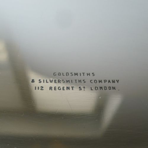 QUALITY SILVER PLATED COCKTAIL DRINKS TRAY BY GOLDSMITHS SILVERSMITHS CO C1920 - ADDITIONAL PHOTO 8
