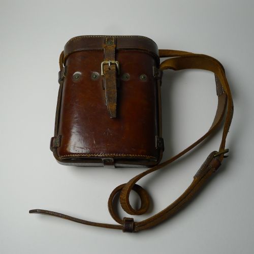 fig 1. WW1 Issued Antique French Binoculars Signed L. Petit, Paris