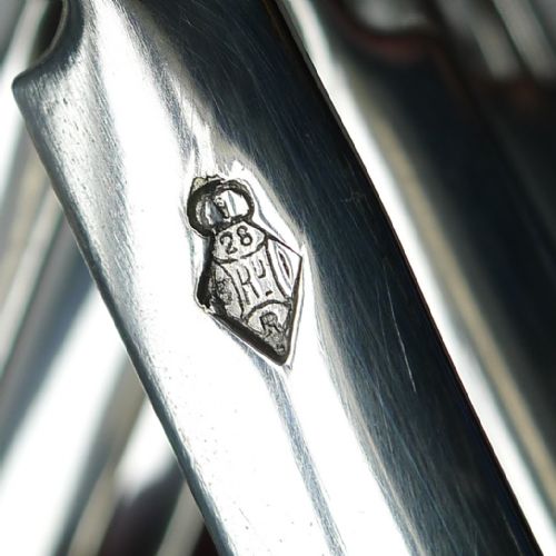 fig 1. Rare Silver Plated Cricket Toast Rack - Reg. 1872