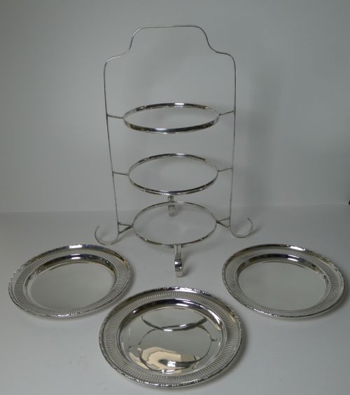fig 1. Art Deco Silver Plated Cake Stand c.1930