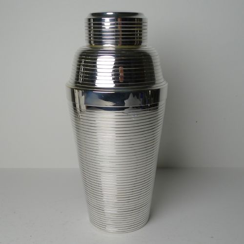Vintage German Silver Plated Cocktail Shaker by Carl Deffner c.1930's