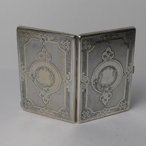 Antique Silver Card Case by George Unite - 1876
