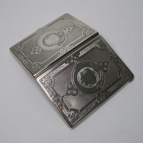 fig 1. Antique Silver Card Case By George Unite - 1876