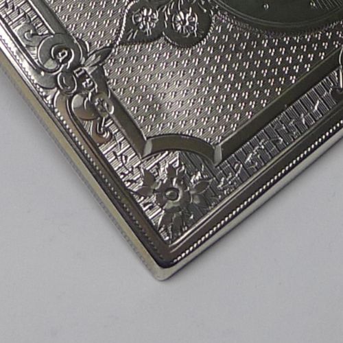 fig 2. Antique Silver Card Case By George Unite - 1876