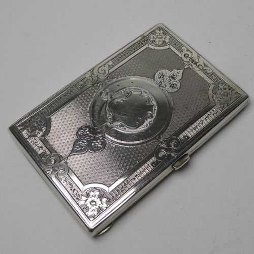 fig 3. Antique Silver Card Case By George Unite - 1876