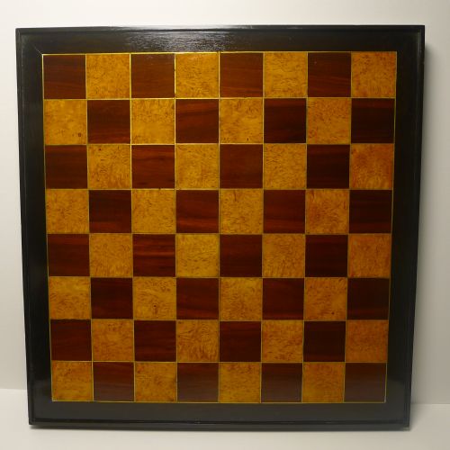 Large Wooden Chess Board C.1890