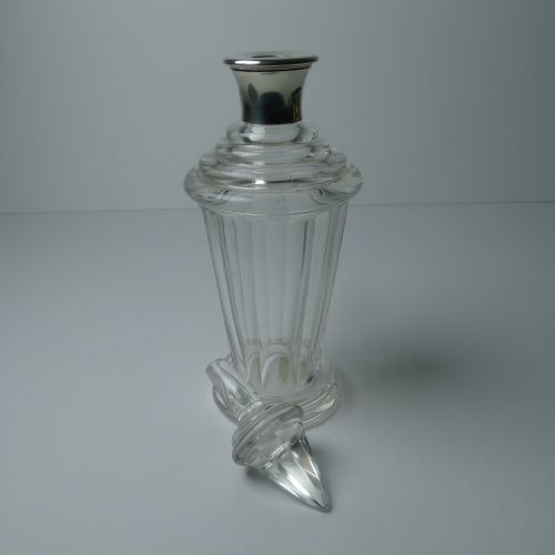 MOSER GLASS 800 SILVER LIQUEUR DECANTER AND SIX SHOT GLASSES - ADDITIONAL PHOTO 4