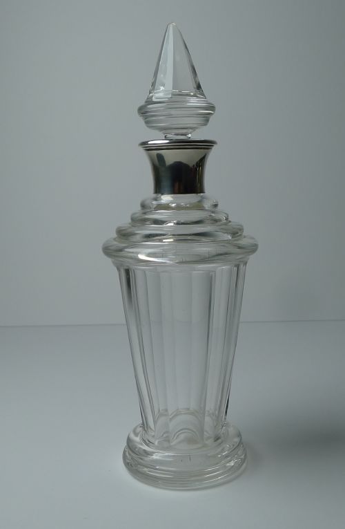 MOSER GLASS 800 SILVER LIQUEUR DECANTER AND SIX SHOT GLASSES - ADDITIONAL PHOTO 5