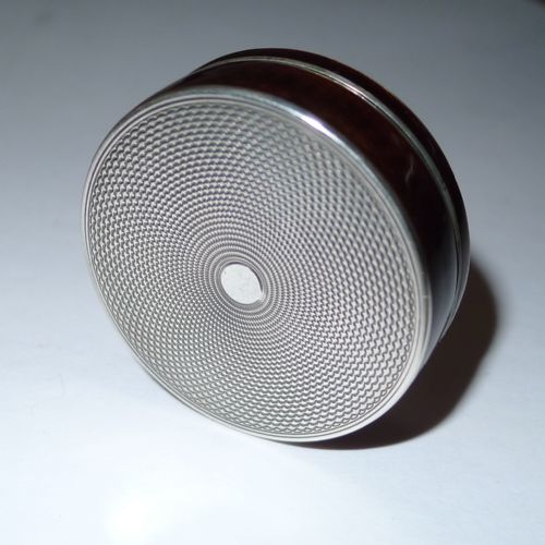 STUNNING FRENCH SILVER GUILLOCHE ENAMEL PILL BOX - ADDITIONAL PHOTO 6