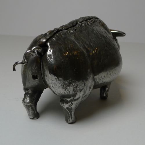 RARE POLISHED PIG HOG MECHANICAL BELL C1890 - ADDITIONAL PHOTO 4