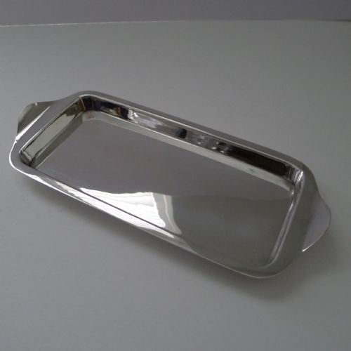 Asprey, London, Small Silver Plated Cocktail Tray C.1910