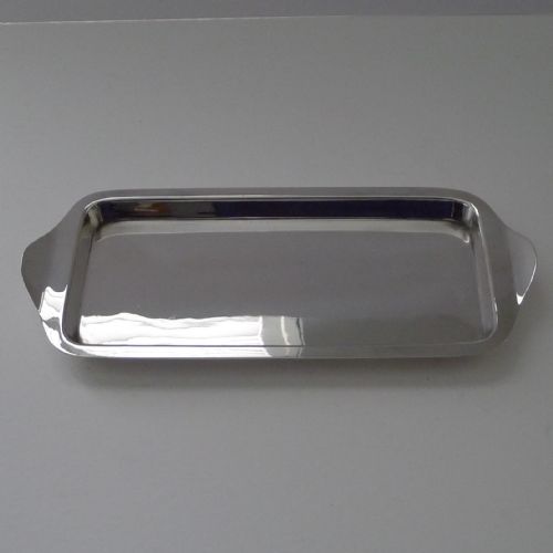 fig 2. Asprey, London, Small Silver Plated Cocktail Tray c.1910