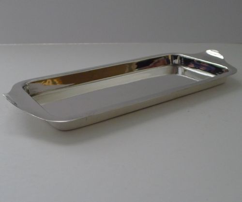fig 3. Asprey, London, Small Silver Plated Cocktail Tray c.1910