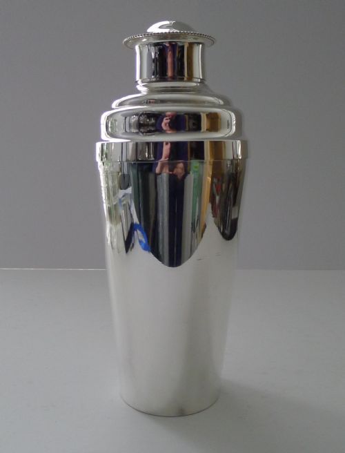 Large Quality French Silver Plated Cocktail Shaker C.1940