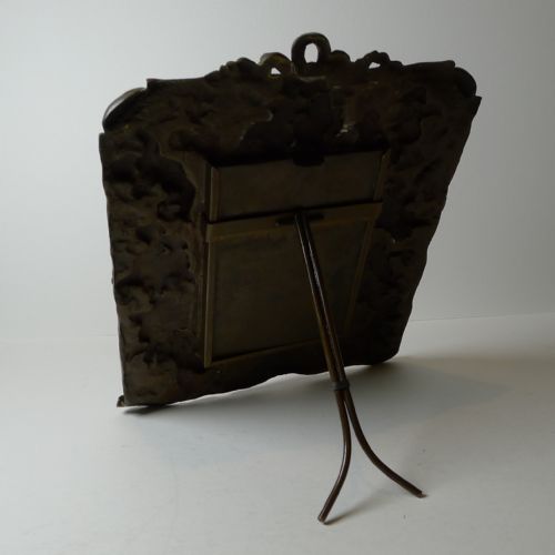 MAGNIFICENT LARGE ANTIQUE FRENCH PHOTOGRAPH PICTURE FRAME C1900 CHERUBS - ADDITIONAL PHOTO 9
