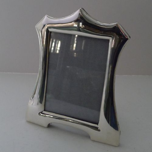 Smart Antique English Silver Photograph Frame by Walker & Hall