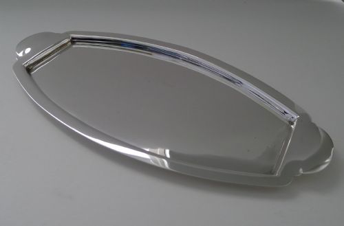 Asprey, London - Silver Plated Art Deco Cocktail Tray C.1940