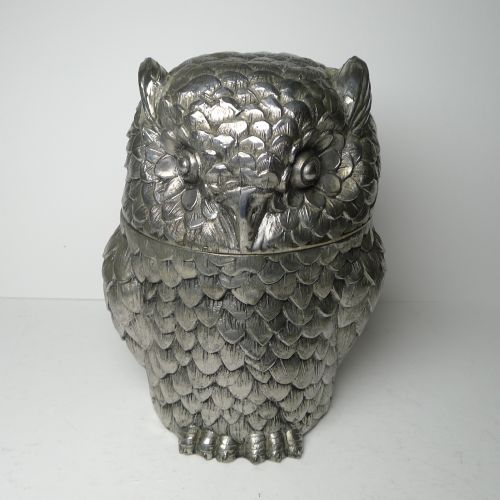 fig 1. Mauro Manetti, Florence, Italy - Owl Ice Bucket c.1960