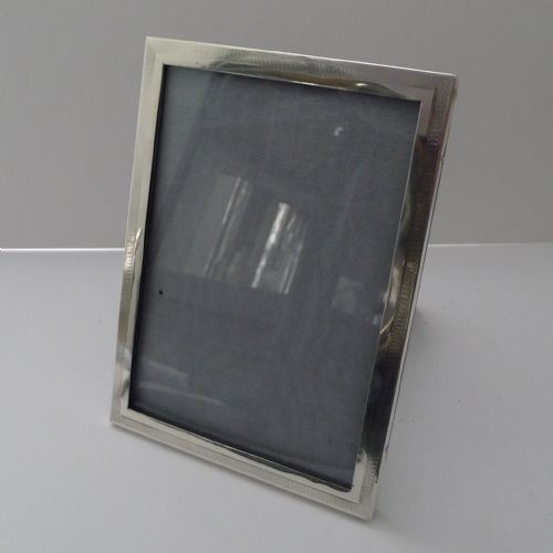 Handsome English Sterling Silver Two-way Picture Frame