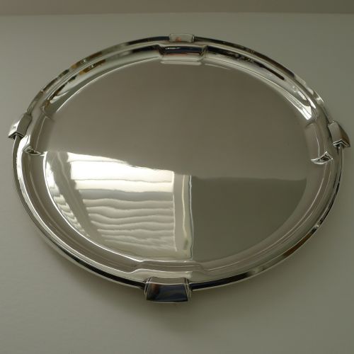 Smart Art Deco Silver Plated Cocktail Tray by Walker & Hall