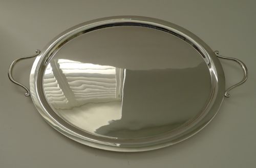 ART DECO SILVER PLATED COCKTAIL TRAY BY ASPREY LONDON C1930 - ADDITIONAL PHOTO 2