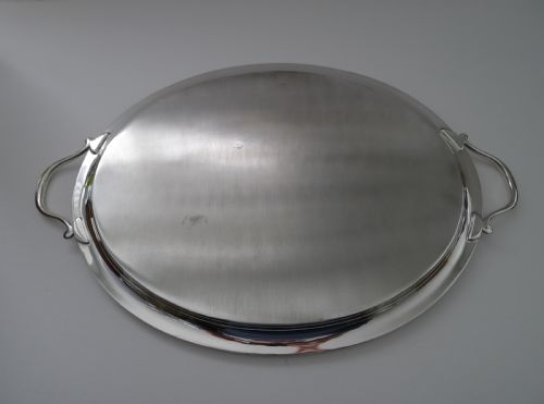 ART DECO SILVER PLATED COCKTAIL TRAY BY ASPREY LONDON C1930 - ADDITIONAL PHOTO 4
