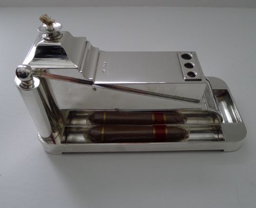 RARE ENGLISH VICTORIAN SILVER CIGAR COMPENDIUM ON WHEELS - ADDITIONAL PHOTO 1
