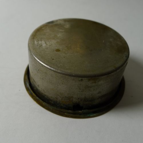 LARGE ANTIQUE ENGLISH BRASS OWL INKWELL C1890 - ADDITIONAL PHOTO 5
