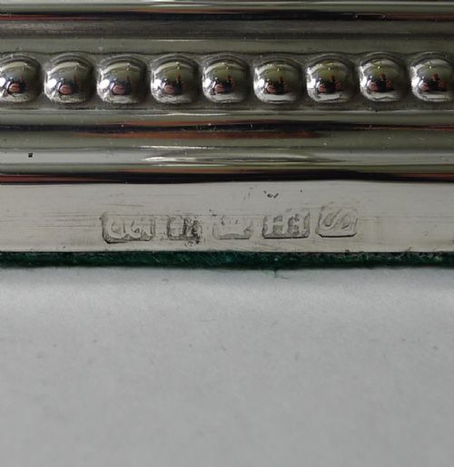 RARE SET FOUR SILVER PLATE GLASS COLUMN CANDLESTICKS C1860 - ADDITIONAL PHOTO 1