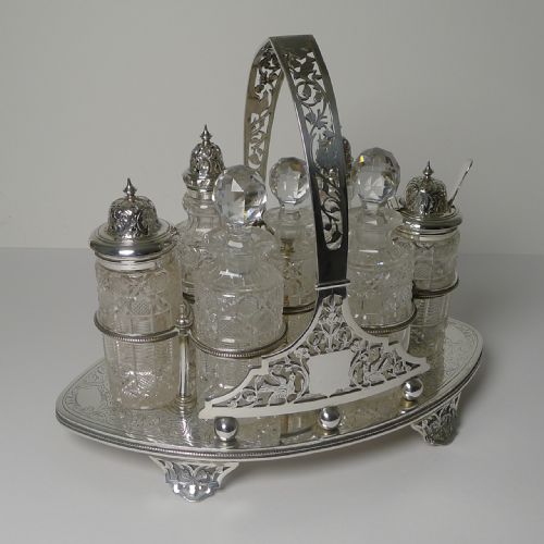 Stunning Boardman & Glossop Table Cruet C.1895