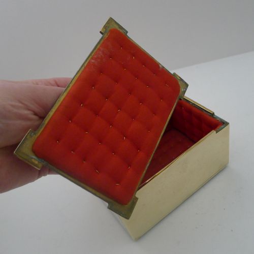 ANTIQUE FRENCH CAST BRASS JEWELLERY BOX CASKET C1900 - ADDITIONAL PHOTO 3