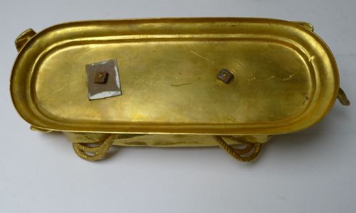 PLAYING CATS OR KITTENS GILDED BRONZE DESK SET C1890 - ADDITIONAL PHOTO 8