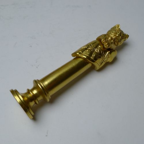 PLAYING CATS OR KITTENS GILDED BRONZE DESK SET C1890 - ADDITIONAL PHOTO 10