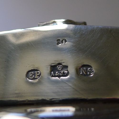 STRIKING AUTOMATED SILVER PLATED AND CUT GLASS BISCUIT BOX - ADDITIONAL PHOTO 3