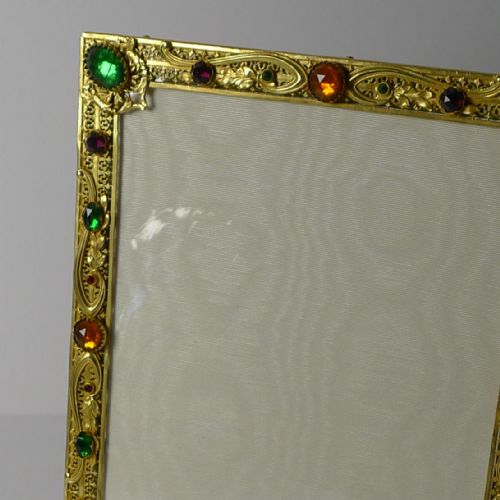 FRENCH GILDED BRONZE PASTE STONE PICTURE FRAME TWOWAY - ADDITIONAL PHOTO 1