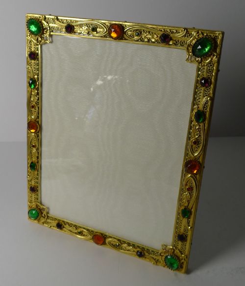 FRENCH GILDED BRONZE PASTE STONE PICTURE FRAME TWOWAY - ADDITIONAL PHOTO 2