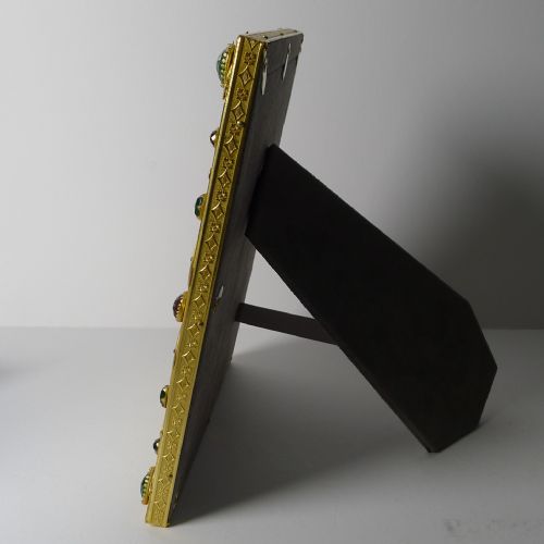 FRENCH GILDED BRONZE PASTE STONE PICTURE FRAME TWOWAY - ADDITIONAL PHOTO 3