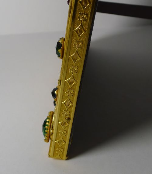 FRENCH GILDED BRONZE PASTE STONE PICTURE FRAME TWOWAY - ADDITIONAL PHOTO 5