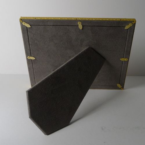 FRENCH GILDED BRONZE PASTE STONE PICTURE FRAME TWOWAY - ADDITIONAL PHOTO 6