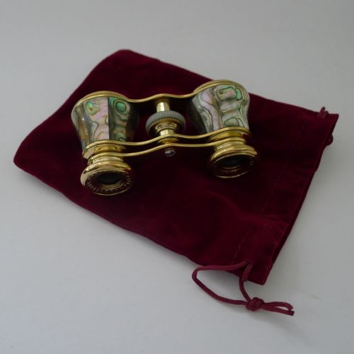 Superb Antique French Opera Glasses Signed Chevalier, Paris C.1900