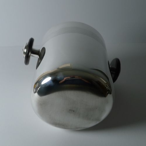 RARE FRENCH CHRISTOFLE ART DECO CHAMPAGNE BUCKET WINE COOLER C1940 - ADDITIONAL PHOTO 5