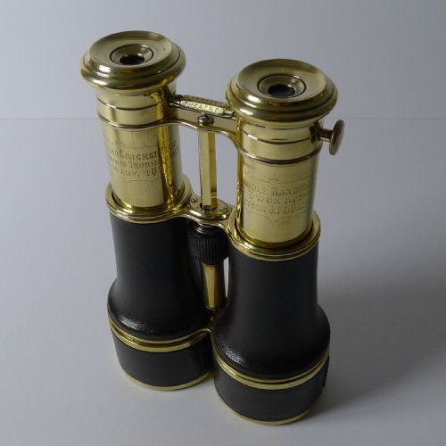 Antique French Triple Optic Binoculars - Marine / Theatre / Field Dated1890
