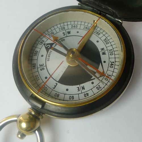 fig 1. Antique English Cased Compass - Reg. 1900